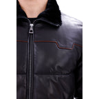 Vinci The Valtina Black Shearling Men Jacket