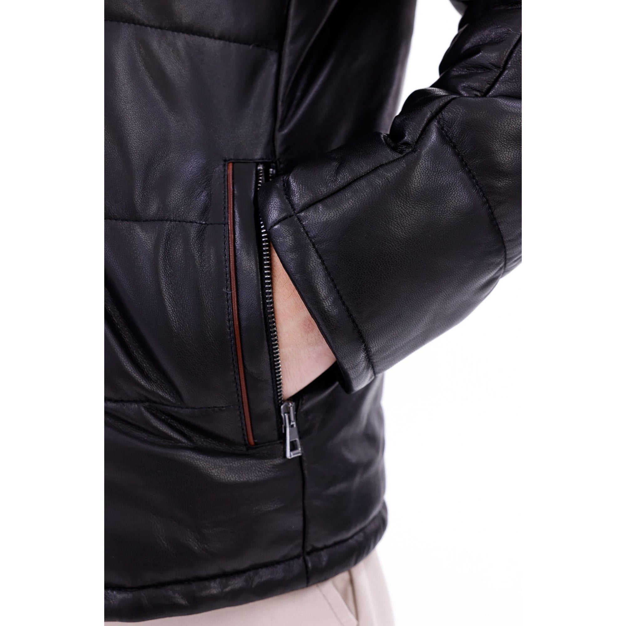 Vinci The Valtina Black Shearling Men Jacket