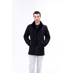 Vinci The Lariana Black Shearling Men Jacket Black