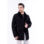 Vinci The Lariana Black Shearling Men Jacket Black