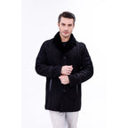 Vinci The Lariana Black Shearling Men Jacket Black