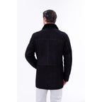 Vinci The Lariana Black Shearling Men Jacket Black