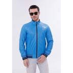 Vinci Monza Blue Lambskin Men Leather Jacket