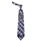 Men's Michael Kors Tie Classic Woven Silky Feel #MK-1 Lavender Checker