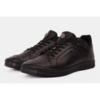 The Mumbai Black Leather Men Sneaker Final Sale!