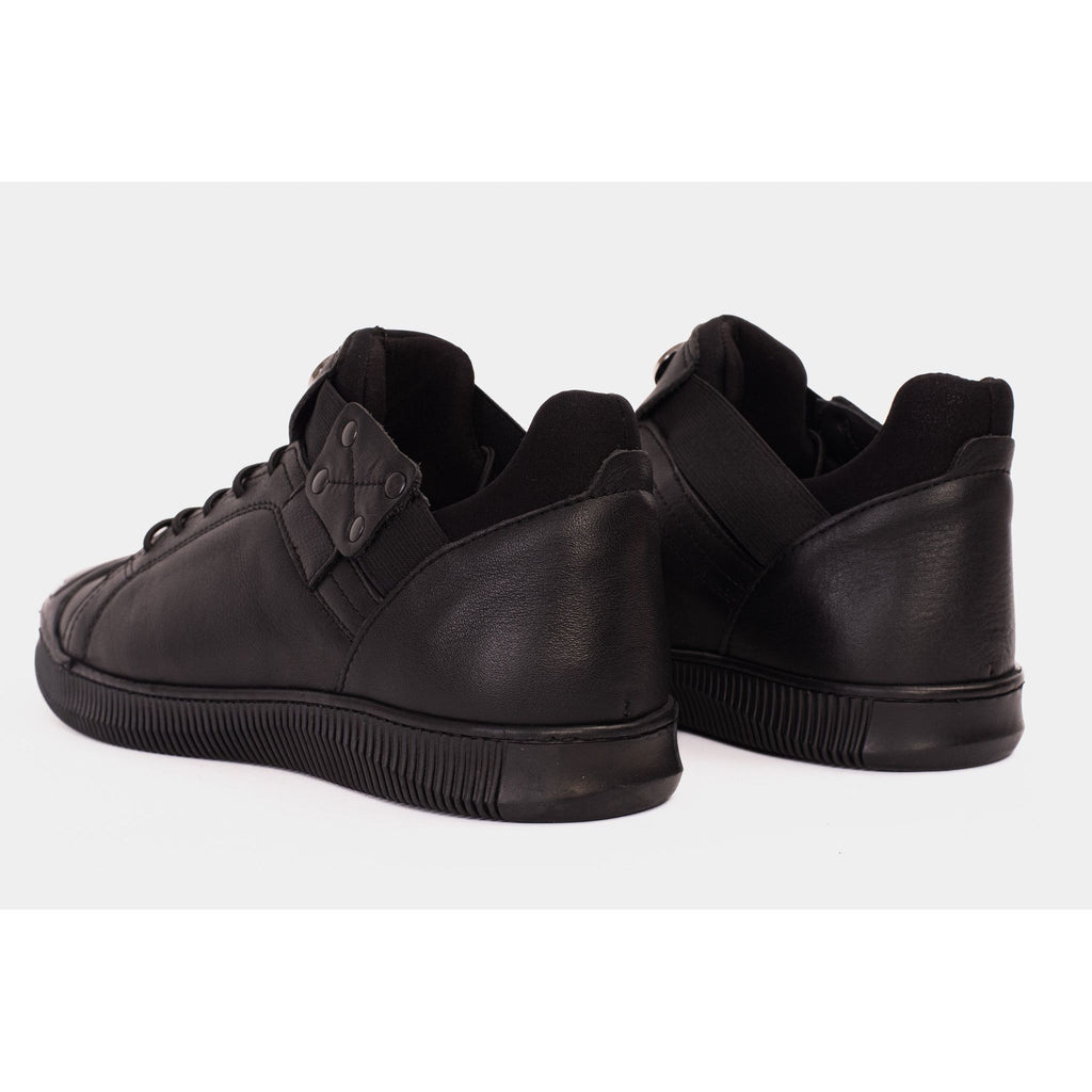 The Mumbai Black Leather Men Sneaker Final Sale!