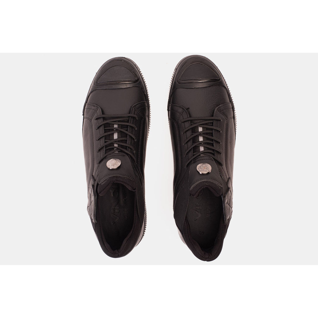 The Mumbai Black Leather Men Sneaker Final Sale!