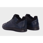 The Mumbai Navy Blue Leather Men Sneaker Final Sale!