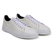Matteo Black Belvedere Shoes Sneaker Deerskin Leather Milk