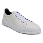 Matteo Black Belvedere Shoes Sneaker Deerskin Leather Milk