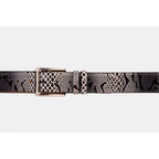 The Milano Black/White Leather Belt Limited Edition