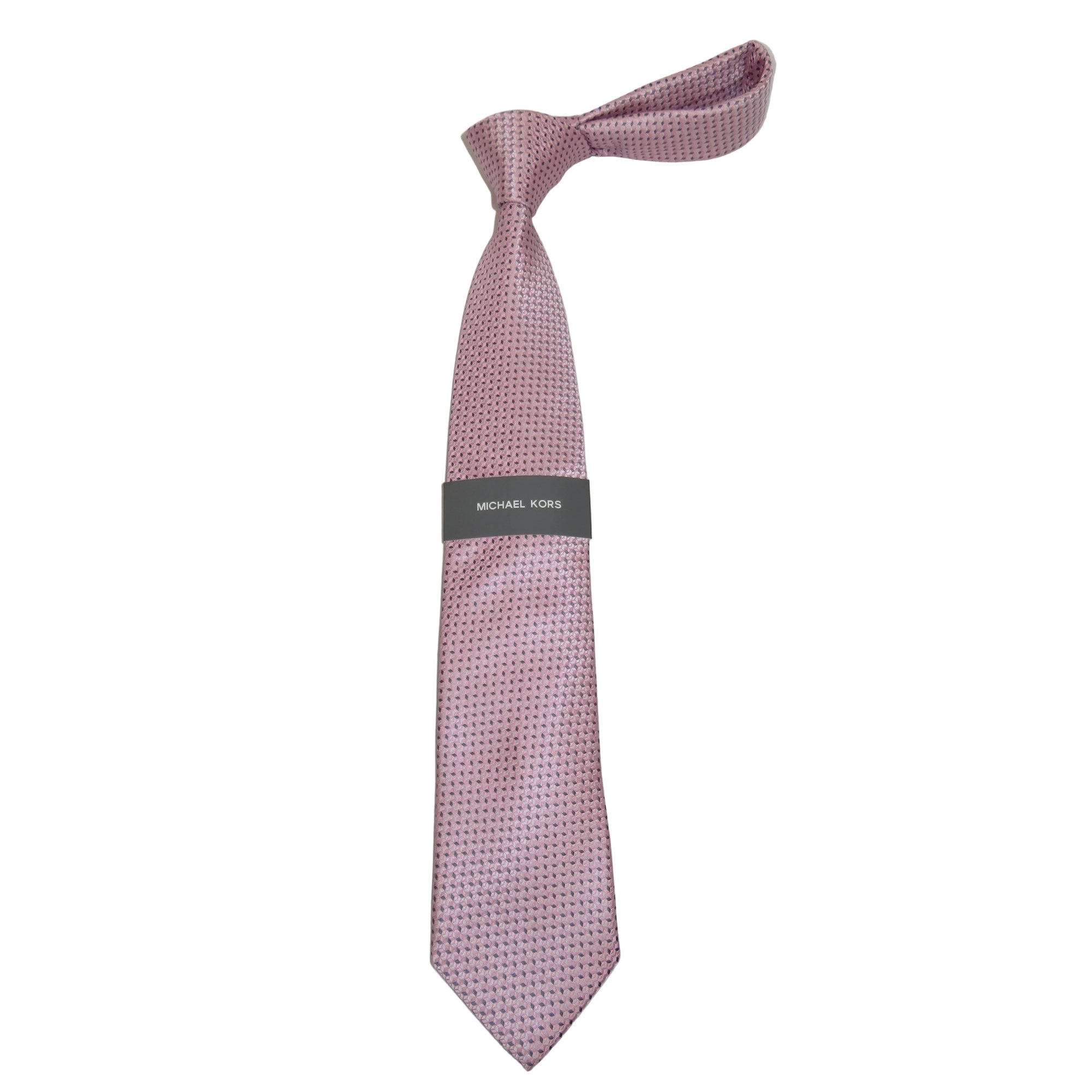 Men's Michael Kors Tie Classic Woven Silky Feel #MK-2 Pink