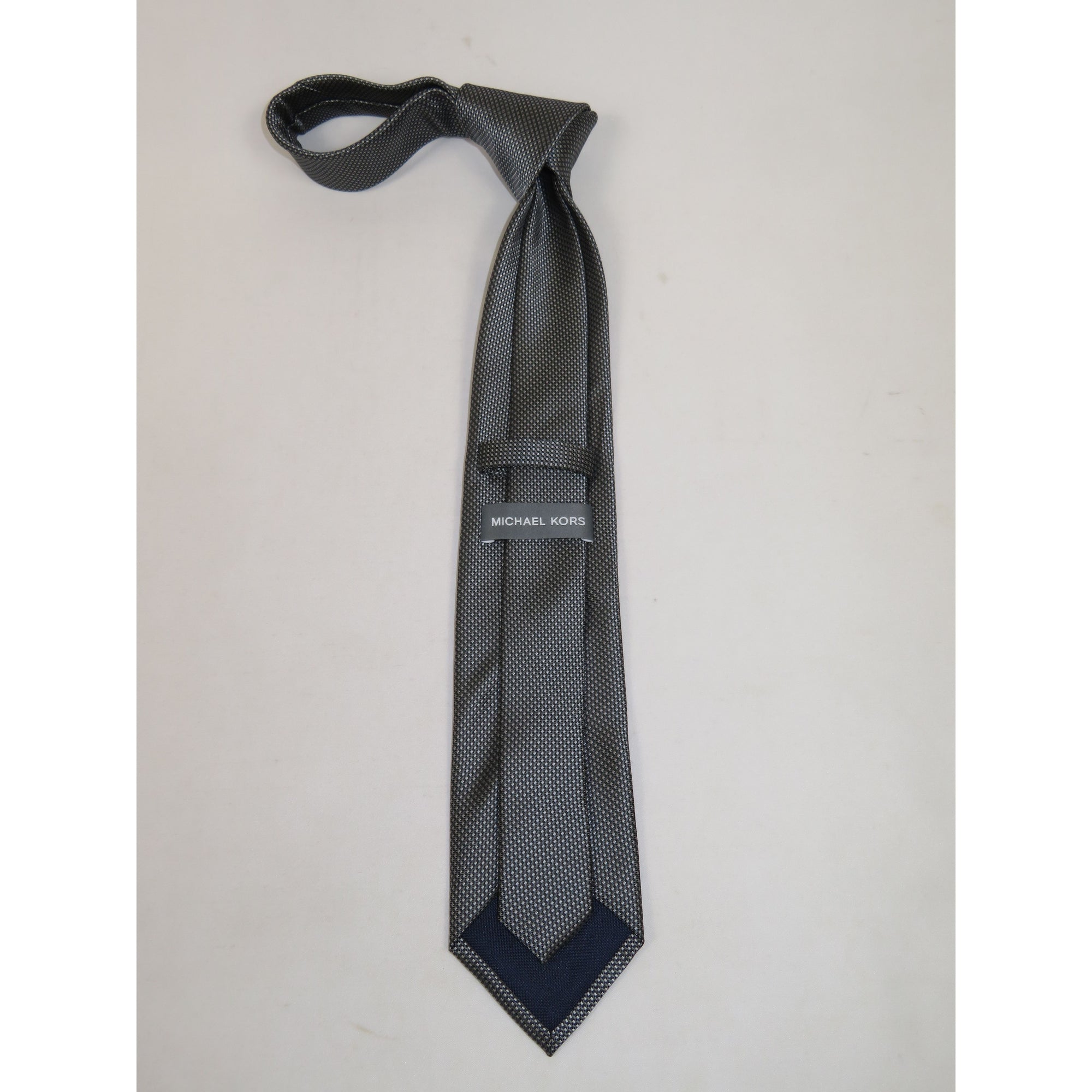 Men's Michael Kors Tie Classic Woven Silky Feel #MK-3 Gray Dots