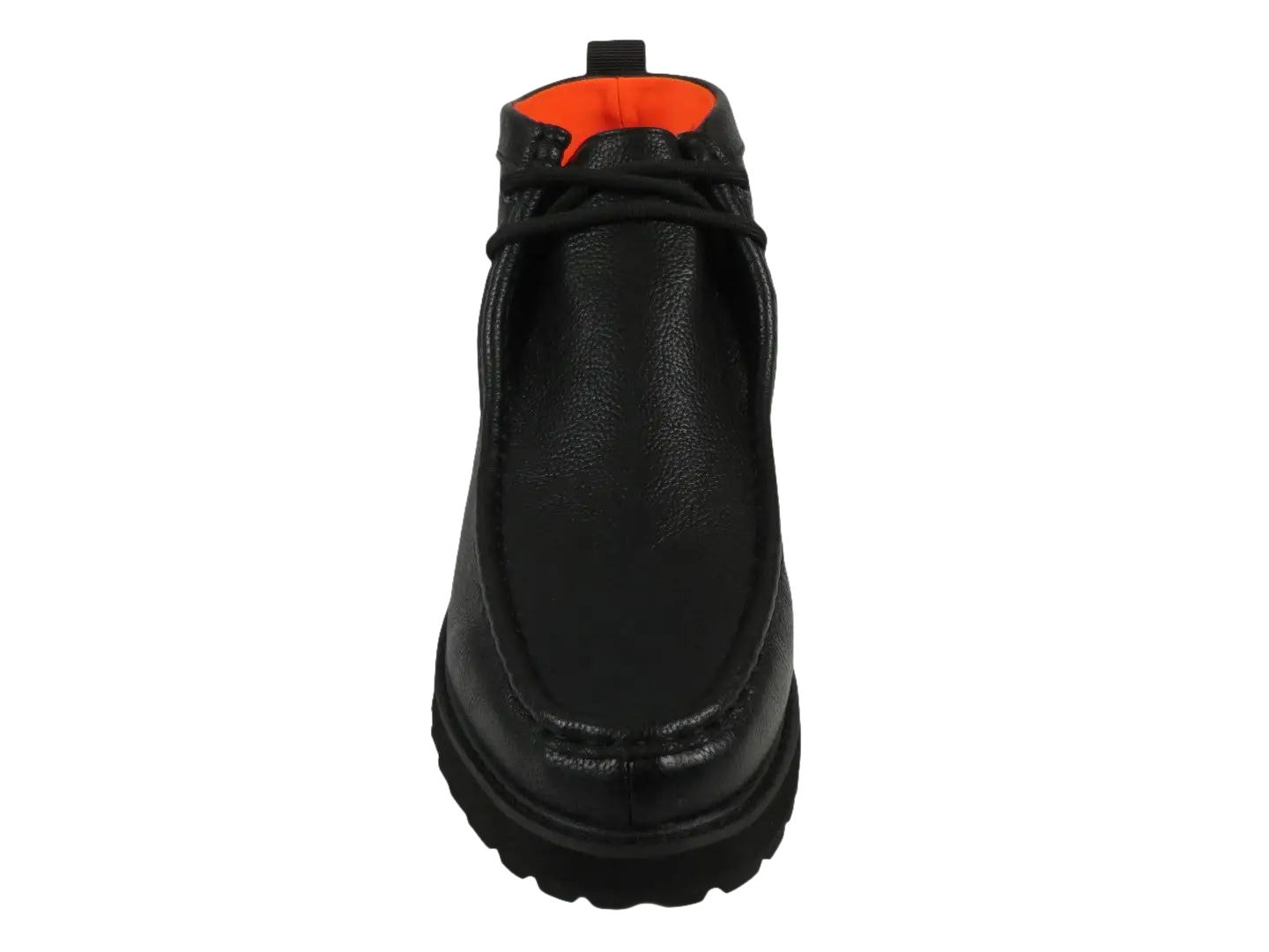 Men's TAYNO Wallabee Chukka Boots Smooth Leather Light Weight Mojave L Black