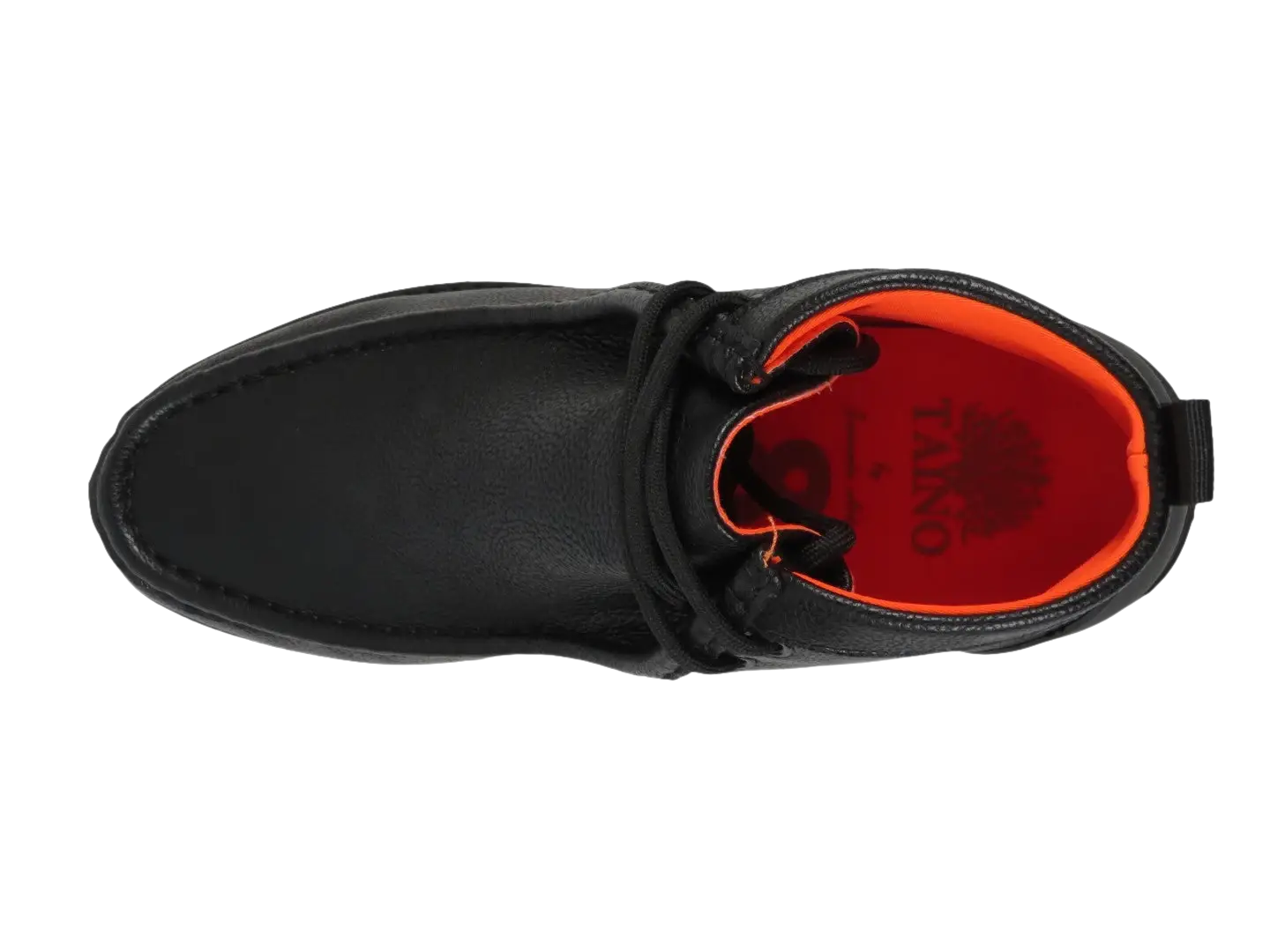 Men's TAYNO Wallabee Chukka Boots Smooth Leather Light Weight Mojave L Black