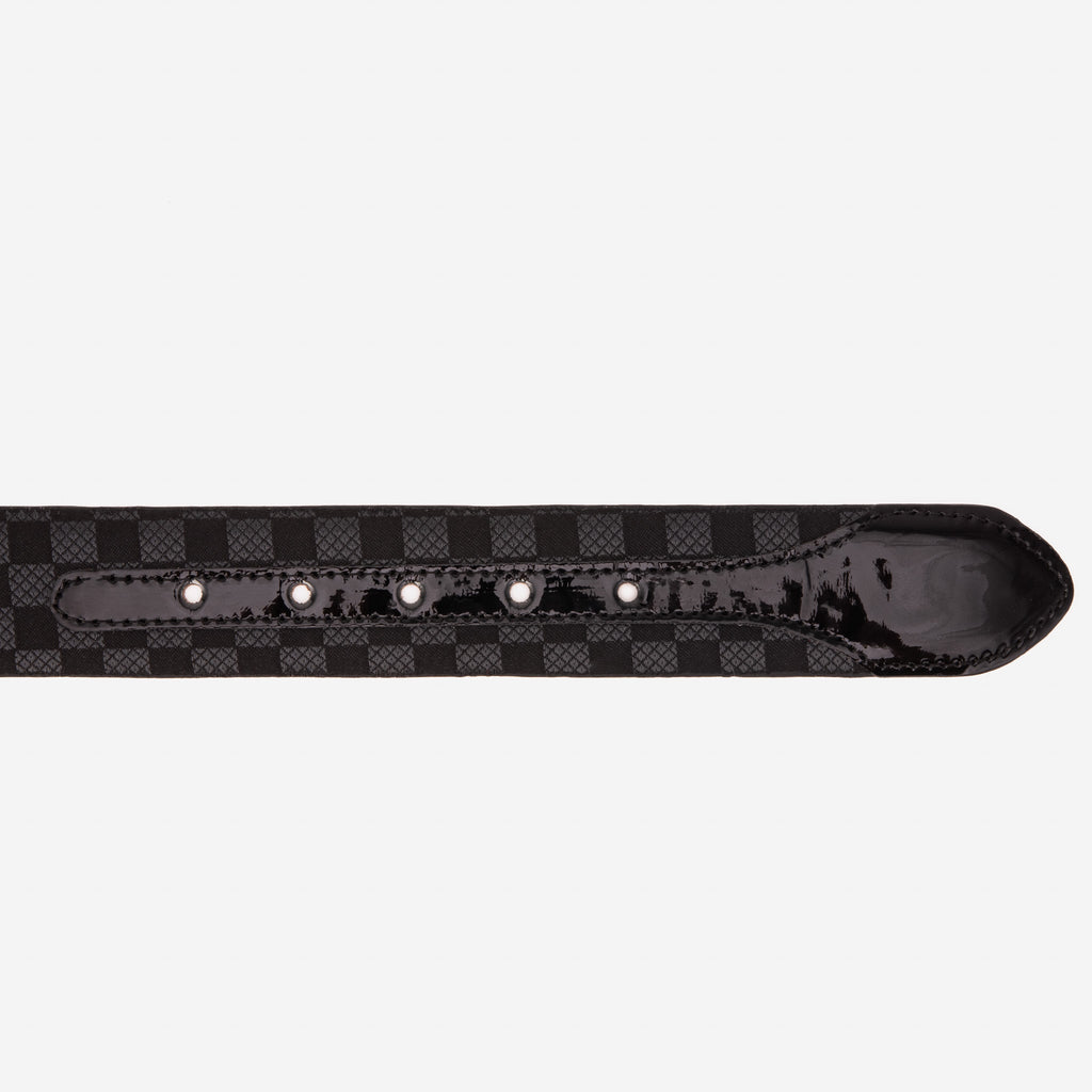 The Monte Carlo Black Leather Belt