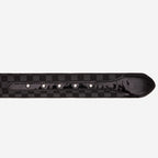 The Monte Carlo Black Leather Belt