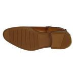 Men's Slip On Boot STEVE MADDEN Leather Upper Plain Toe Montreux Tan