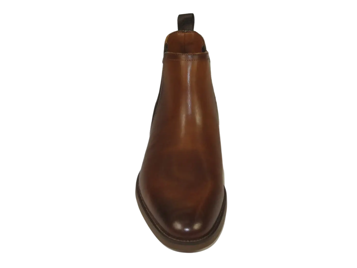 Men's Slip On Boot STEVE MADDEN Leather Upper Plain Toe Montreux Tan