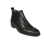 Men's Slip On Boot STEVE MADDEN Leather Upper Plain Toe Montreux Black