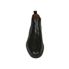 Men's Slip On Boot STEVE MADDEN Leather Upper Plain Toe Montreux Black