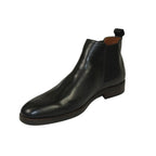 Men's Slip On Boot STEVE MADDEN Leather Upper Plain Toe Montreux Black
