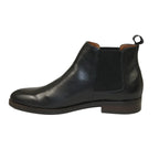 Men's Slip On Boot STEVE MADDEN Leather Upper Plain Toe Montreux Black