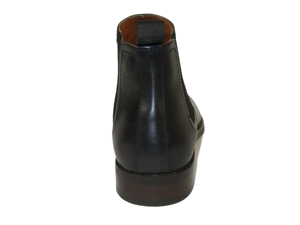 Men's Slip On Boot STEVE MADDEN Leather Upper Plain Toe Montreux Black