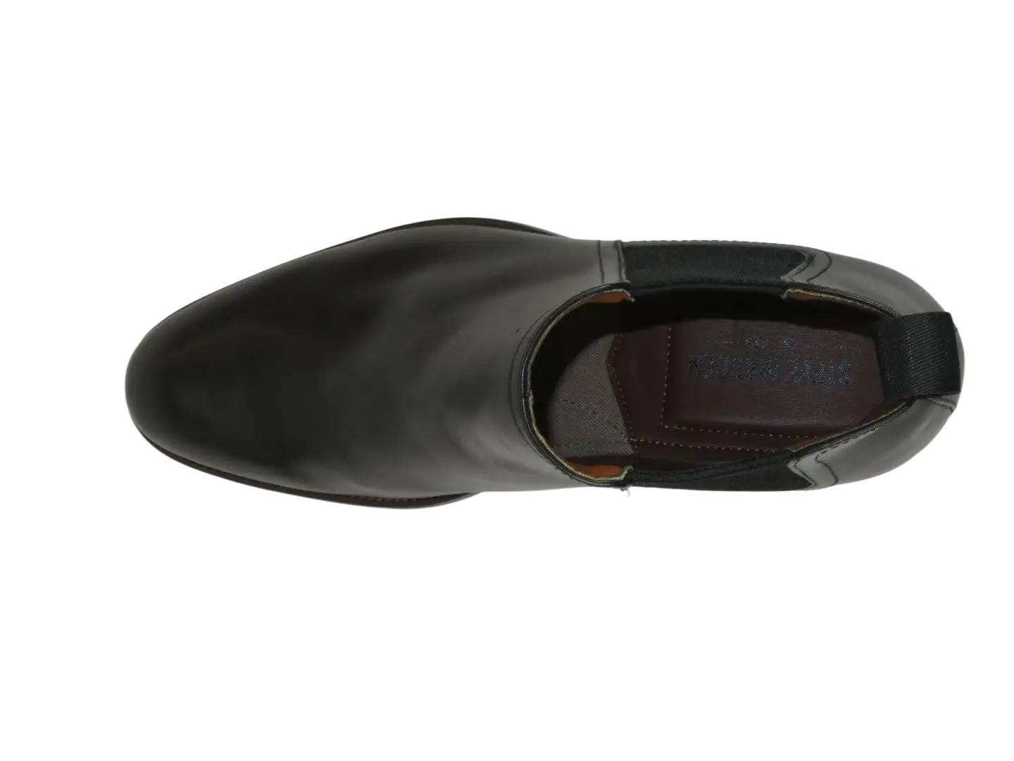 Men's Slip On Boot STEVE MADDEN Leather Upper Plain Toe Montreux Black