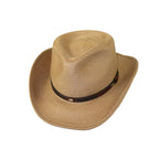 Men's Nashville Bruno Capelo Braided Straw Hat Curled Brim NA342 Cognac