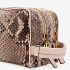 The Belluno Naturel Python Leather Men’s Essentials Bag