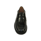 Men's Shoes STEVE MADDEN Leather Upper Penny Slip on Natan Black