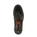 Men's Shoes STEVE MADDEN Leather Upper Penny Slip on Natan Black