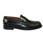 Men's Shoes STEVE MADDEN Leather Upper Penny Slip on Natan Black