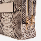 The Cortona Naturel Python Leather Men’s Laptop Briefcase