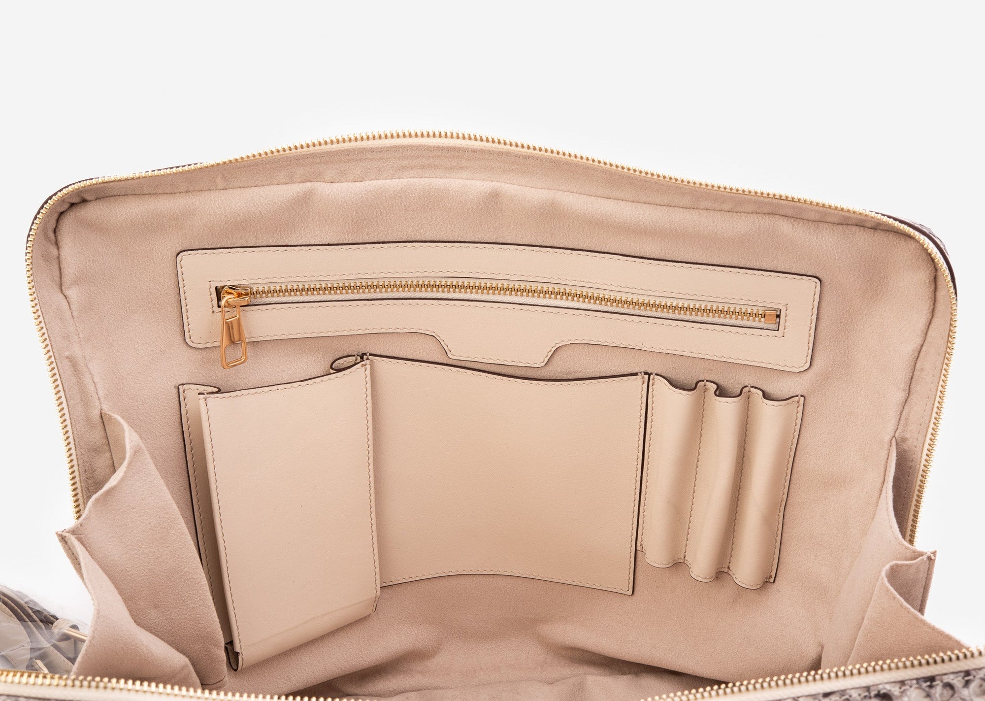 The Cortona Naturel Python Leather Men’s Laptop Briefcase