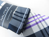 Men's  Nautica Tie and Hankie Set Woven Silky Feel #Nautica-2 Lavender