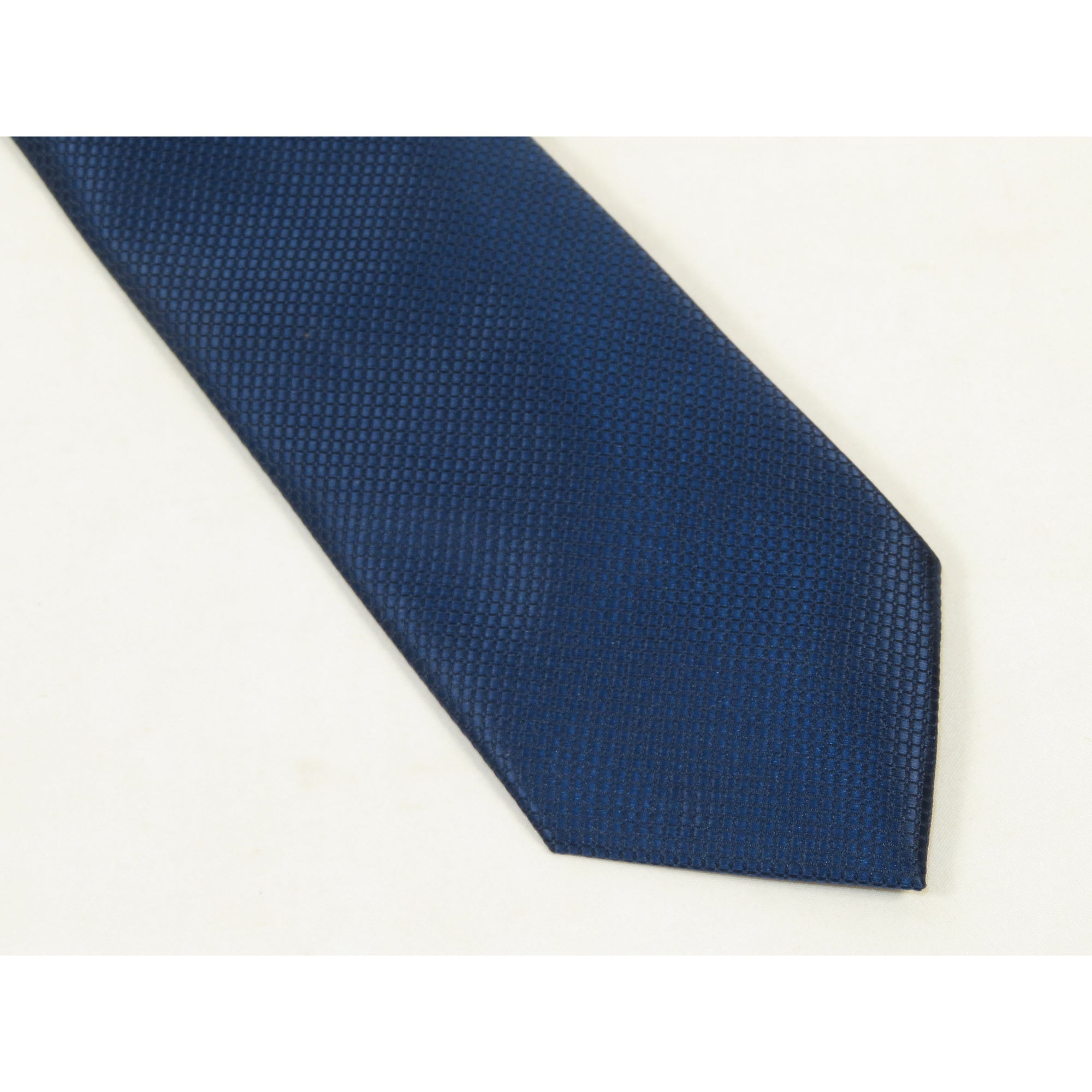 Men's Nautica Tie Woven Silky Feel #Nautica-8 Navy Blue Pique