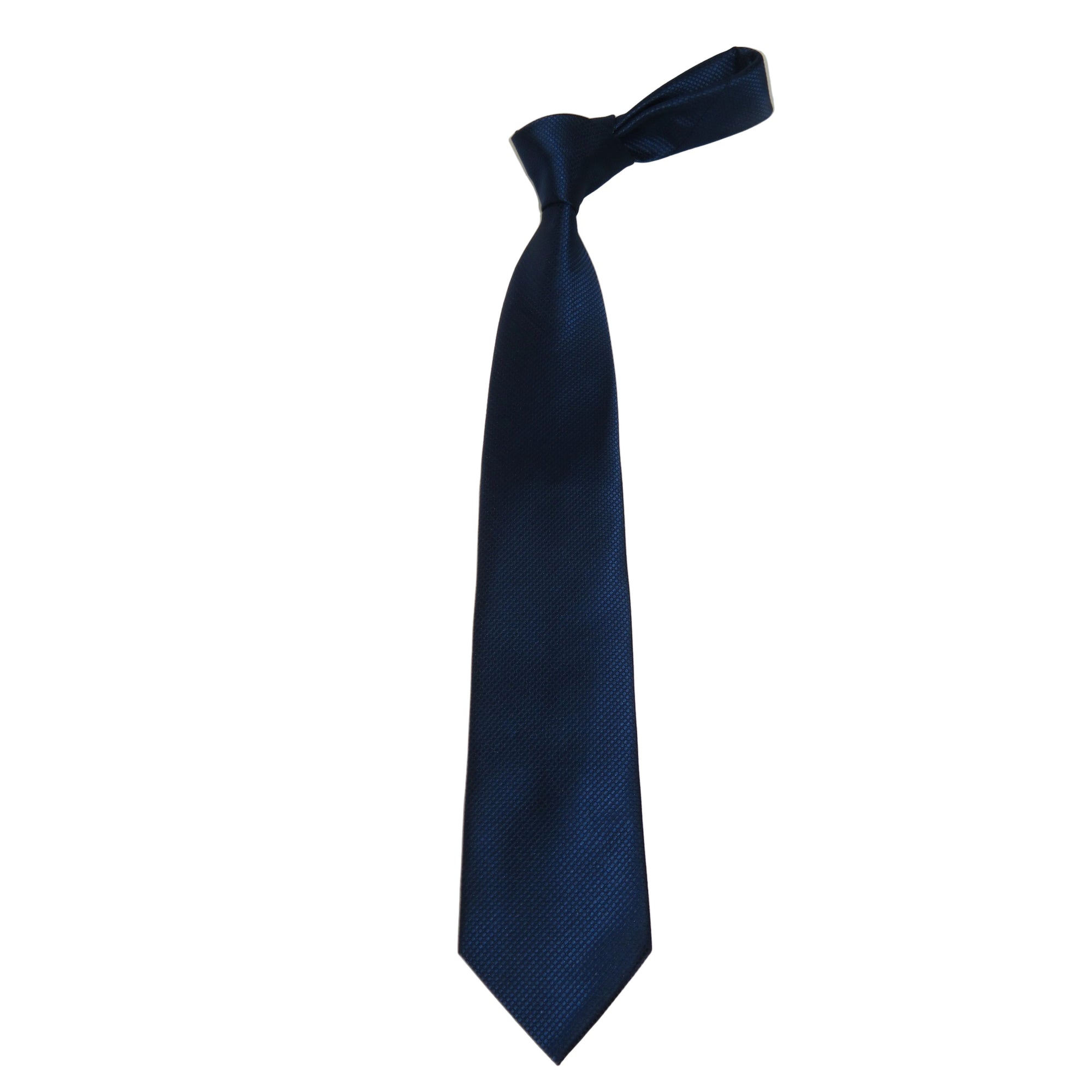 Men's Nautica Tie Woven Silky Feel #Nautica-8 Navy Blue Pique