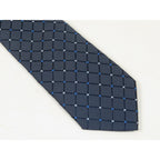 Men's Nautica Tie Woven Silky Feel #Nautica-10 Navy Blue Checkers