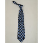 Men's Nautica Tie Woven Silky Feel #Nautica-11 Sky Blue Checkers