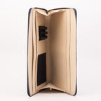 The Varese Navy Hand-Painted Snake Leather 14” Laptop Portfolio