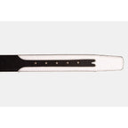The Neiva Black/White Leather Belt