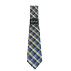 Men's Nicole Miller Tie Classic Woven Silky Feel #Nicole-3 Yellow Blue Checker