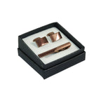 Men's Cufflink/Tie Bar Clip Set By Pierre Cavelli Turkey PCJ-11 Rose Gold
