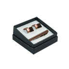 Men's Cufflink/Tie Bar Clip Set By Pierre Cavelli Turkey PCJ-12 Rose Gold