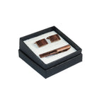 Men's Cufflink/Tie Bar Clip Set By Pierre Cavelli Turkey PCJ-15 Rose Gold