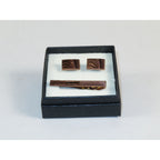 Men's Cufflink/Tie Bar Clip Set By Pierre Cavelli Turkey PCJ-15 Rose Gold