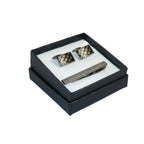 Men's Cufflink/Tie Bar Clip Set 3Pcs By Pierre Cavelli Turkey PCJ-18 Silver
