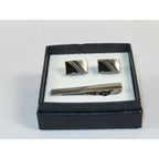 Men's Cufflink/Tie Bar Clip Set 3Pcs By Pierre Cavelli Turkey PCJ-20 Silver